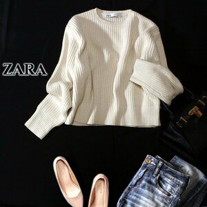 ☆☆ 美品 ザラ ZARA ☆☆ 畦編み 厚手 ニット セーター S 秋 冬 23B11