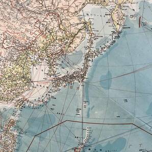 ●古地図●『新亜細亜州全図 及欧羅巴洲太平洋』1舗 日本統制地図株式会社 昭和16年 満洲国 蒙古連合自治政府 中国●戦前 古書 歴史資料の画像4