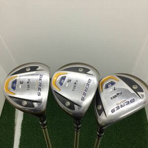 HONMA ホンマ　BERES MG710 純正カーボンシャフト　 Rフレックス　フェアウェイウッド　3番 5番　7番　3本セット☆