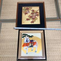 N 2515　[ 額縁　12点　色々まとめて！！]　箱入有 絵画 枠 木枠 中古品 現状品 色紙用 飾り 木製多数 サイズ多種 作品あり 現状品 保管品_画像4