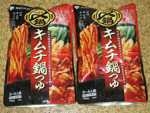 mitsu can . saucepan nabe tsuyu kimchi saucepan 3~4 portion ×2 sack kok. exist . thickness . is kimchi ramen 