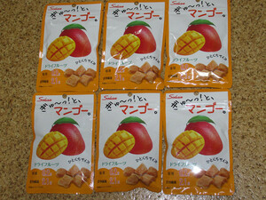 ドライフルーツ　マンゴー　34g×6袋　脂質0.2g　食物繊維2.1g　便利なチャック付き