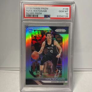 【 PSA 10 】 渡邊雄太　Yuta Watanabe RC ルーキーカード Silver Prizm 2018-19 Panini NBA Prizm