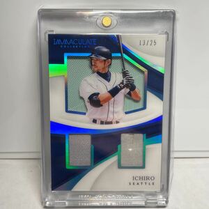 【 高級版 】 イチロー　Ichiro /25 実使用　Jersey Patch 良部分 2017 Panini MLB Immaculate Collection 【検索ワード　BBM EPOCH 】