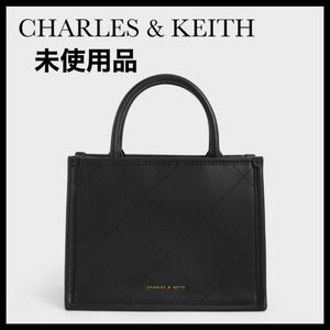 【タグ付き未使用品】CHARLES&KEITH チャールズアンドキース Celia セリア キルトダブルハンドルトートバッグ 