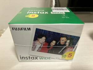 チェキ instax WIDE フイルム 10枚×5パック　　未開封　（50枚）2025.02 フジフィルム FUJIFILM 富士