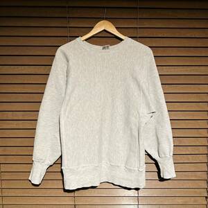 Champion チャンピオン リバースウィーブ スウェット トリコタグ 刺繍タグ 90s 80s トレーナー グレー M 古着 目なし 目無し 無地