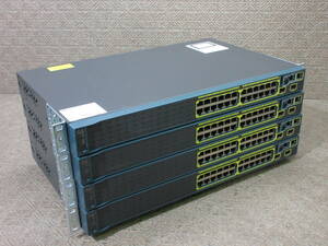 【4台セット】Cisco / Catalyst 2960-S Series / WS-C2960S-24TS-S / 初期化済み / No.Q721