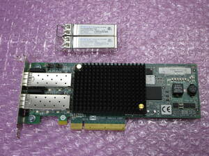 emulex LPE12002 (P002181-08A) 8Gb/s Dual Port Fibre Channel Host Bus Adapter Network Card RX300 S8 取り外し品 / No.R594