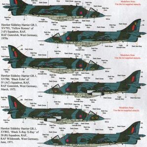 1/72 エクストラデカール Xtradecal X72181 BAe Harrier GR.1の画像4
