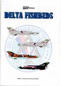 1/144　JBｒデカール　JBr Decals　44004 Delta Fishbed