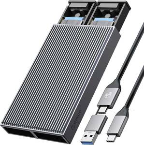 OY10 ORICO M.2 SSD 外付けケース M.2 NVMe SATA SSD ケース 最大2x4TB BM2C3-2SN(M.2 SATA+NVMe)