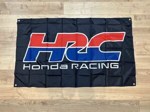 HRC ホンダ 特大フラッグ バナー 約150×90cm タペストリー 旗 ガレージ装飾 HONDA 旧車 USDM JDM REPSOL バイク CBR HRC