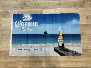 コロナ 特大フラッグ バナー 約150×90cm タペストリー 旗 ガレージ装飾 CORONA BEER アメリカン雑貨 壁紙装飾 ハイネケン ビール 