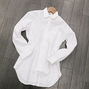 D△【商品ランクB】イッセイミヤケ issey miyakake the shirts 上質コットン 長袖 ボタンシャツ 紳士服トップス メンズ 白 ホワイト系