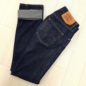 H # 【商品ランク:B】リーバイス LEVI’S コットン 100％ ストレート デニムパンツ size29 メンズ ボトムス 紳士服 ブルー 青系