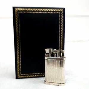 1円スタート dunhill ダンヒル ライター UNIQUE ユニーク 火花〇 ケース付き シルバーカラー 喫煙具 喫煙グッズ アンティーク