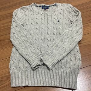 【美品】POLO RALPH LAUREN ポロ　ラルフローレン　キッズ　ケーブルニット セーター　120 7