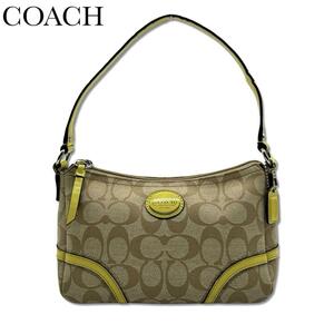 coach コーチ シグネチャー レモン ハンドバッグ イエロー 黄 ショルダー