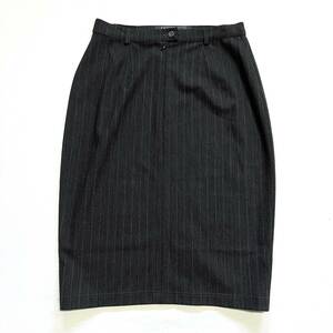 MaxMara Max Mara WEEKEND LINE thin wool skirt size 40 stripe stretch 