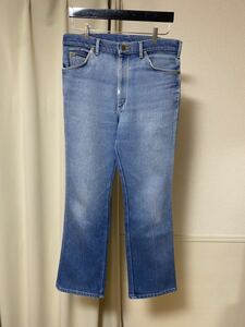 希少vintage 34ビンテージ 70s usa製 made in usa Lee リー ストレッチ ジャージ フレアパンツ スラックス スタプレ デニムパンツ