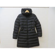 YSS3931★MONCLER/モンクレール FLAMMETTE GIUBBOTTO フラメッテ ダウンコート Aライン フード収納可能 ブラック サイズ2★A_画像1