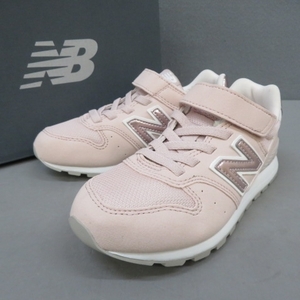 YSS3442★NEW BALANCE/ニューバランス スニーカー YV996PPK キッズ マジックテープ ピンク 19cm 美品★A