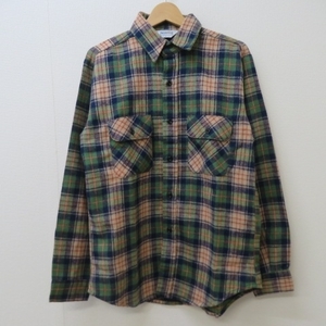 YSS3984★FIVE BROTHER/ファイブブラザー ネルシャツ チェックシャツ 長袖 ビンテージ 70～80's MADE IN USA Mサイズ★A