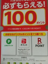 ■ 必ずもらえる キャンペーン 100円分 LINE PayPay 楽天 ポイント コード_画像1