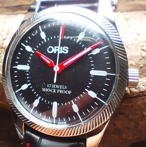 * редкий!* Oris #ORIS механический завод автоматический 1980 годы Vintage мужские наручные часы античный немедленная уплата мужчина популярный бренд 1112c