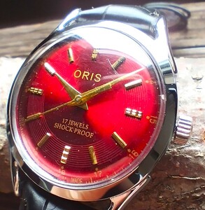 ●希少！●オリス■ORIS 手巻き機械式1980年代ヴィンテージメンズ腕時計アンティーク即納　男性人気ブランド1112h
