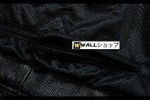 プロテクター レザージャケット シングルライダース 牛革 革ジャン 本革 M～5XL_画像5