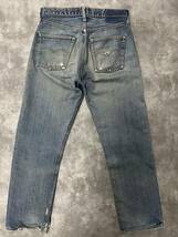 60s LEVIS 501 BIGE （ビッグE）足長R 雰囲気抜群のダメージリペアヴィンテージ ビンテージ オリジナル赤耳66前期後期501xxタイプWネーム_画像4