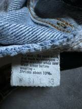 80s LEVIS 501 赤耳（RED LINE）希少サークルRタブボタン裏刻印524 伸縮率10%W32ヴィンテージ ビンテージ オリジナル黒カン66前期後期 BIGE_画像8