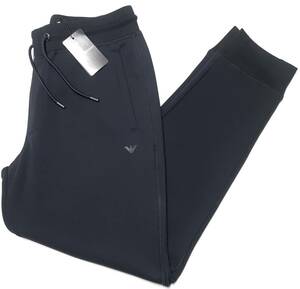 [新品]EMPORIO ARMANI　保温性に優れた、裏起毛の【メンズ・スウェットパンツ】◆2018年春夏モデル　サイズ：3XL(56相当)　◆色：紺