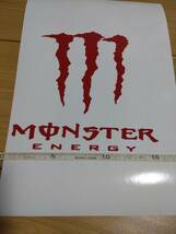 カッティングステッカー モンスター　MONSTER ENERGY　赤　バイク　クルマ　道具箱　その他　_画像2