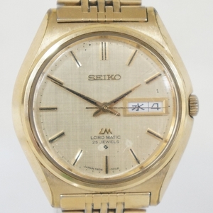 稼働品 SEIKO セイコー LM LOAD MATIC ロードマチック 25石 5606-7010 ゴールド文字盤 デイデイト メンズ 自動巻き 腕時計 8511213791