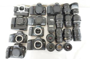 ④ Canon キャノン EOS 5D AL-1 MINOLTA ミノルタ α 5xi 9xi カメラ レンズ 他 約22点 まとめてセット 7010301411
