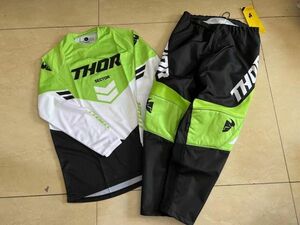 モトクロス バイクウェア ジャージ【THOR】レース 在庫処分 SAYAK JERSEY ブルー XL+36サイズ処分 少量入荷 写真色