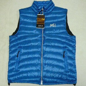 新品MILLETミレー[BastilleDownVest]バスティーユダウンベストLブルー\25300