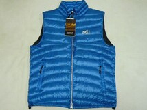 新品MILLETミレー[BastilleDownVest]バスティーユダウンベストLブルー\25300_画像1