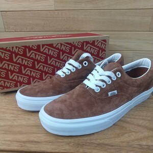 27.5cm 新品正規品 VANS AUTHENTIC PIG SUEDE バンズ オーセンティック ピッグスエード USA企画 撥水加工 T.SHELL ブラウン 茶色