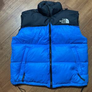 THE NORTH FACE ノースフェイス Nuptse ダウンベストNF003AS サイズL 青黒