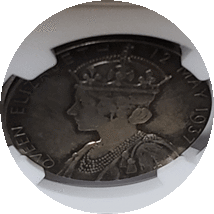 【世界18位！】銀メダル　レア　世界21位　高品質　ジョージ6世　エリザベス王妃　記念　1937年　イギリス　AU58　NGC H028_画像7
