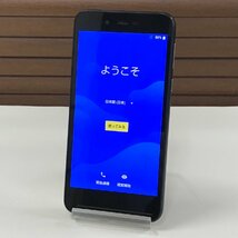 ☆中古品☆ SoftBank SHARP AQUOS sense basic 702SH ブラック SIMロック解除済み 〇判定_画像1