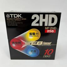 TDK 3.5インチ フロッピーディスク 日本製 2HD-256フォーマット済 プラスチックケース入 10枚 MF2HD-256X10P_画像1