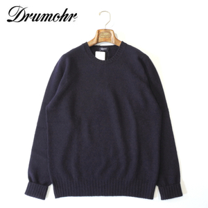 【40%OFF・新品・50】Drumohr（ドルモア）ラムズウール 8GGクルーネックニット ネイビー D4W103