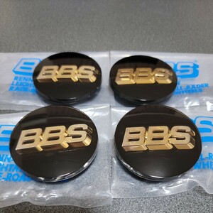 BBS センターキャップ エンブレム ブラック/ゴールド文字 70パイ 56.24.073 4枚セット　RS LM RG 