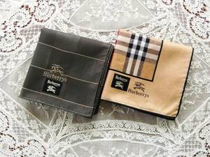 ☆バーバリー BURBERRY ＊ハンカチ＊ 2枚セット 77【新品未使用】