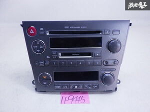 保証付 スバル 純正 BP5 BL5 レガシィ 6連奏 CD MD チェンジャー オーディオ A/C エアコンパネル スイッチ GX-201JFE2 即納